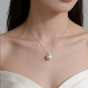 Collar ngọc trai bằng bạc 999