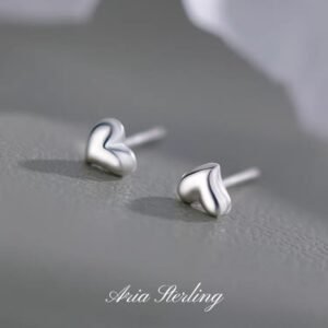 Bông tai trái tim bạc 999 nữ - Mẫu mới năm 2025