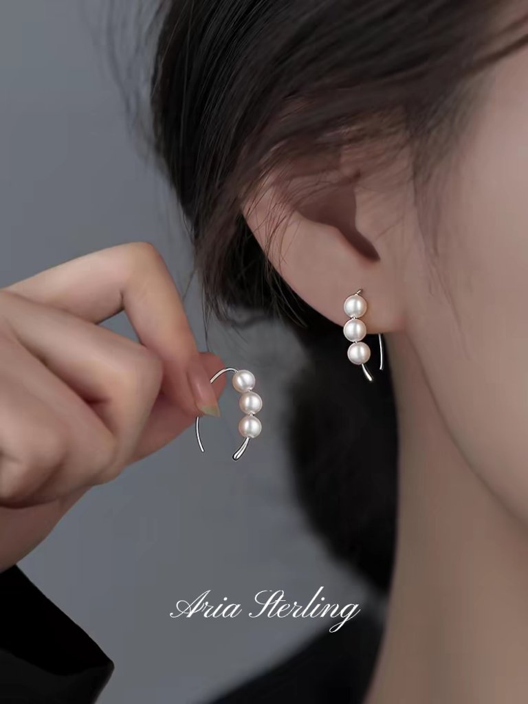 Bông tai ngọc trai bạc 99 - Mẫu mới năm 2025