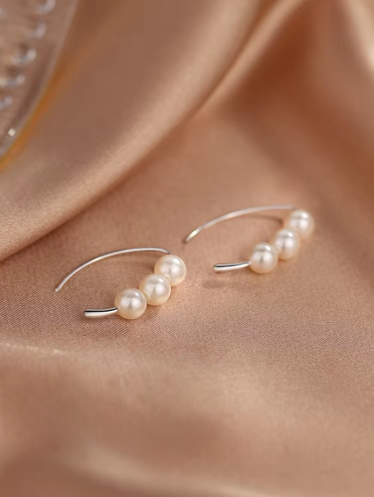 Bông tai ngọc trai bạc 99 - Mẫu mới năm 2025