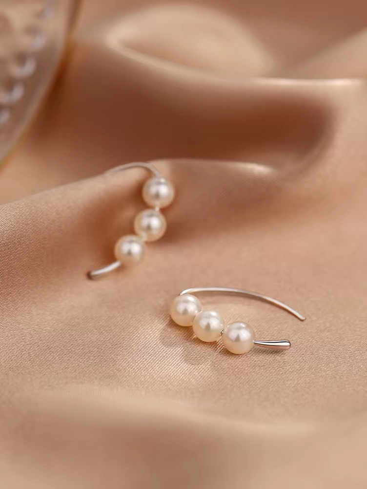 Bông tai ngọc trai bạc 99 - Mẫu mới năm 2025